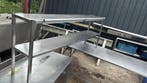 RVS opzet stuk 200x35x76 bxdxh cms, Ophalen of Verzenden, Gebruikt