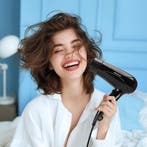 Fohn - Haardroger - Ionische Föhn - 2400W - Zwart - Aigostar, Verzenden, Zo goed als nieuw