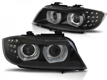 Koplampen BMW E90/E91 09-11 Xenon 3D Angel eyes, Ophalen of Verzenden, Nieuw