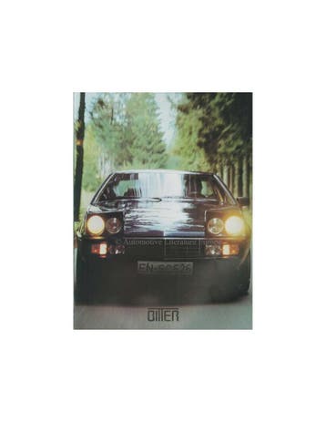 1984 BITTER SC COUPE BROCHURE DUITS, Nieuw, Author