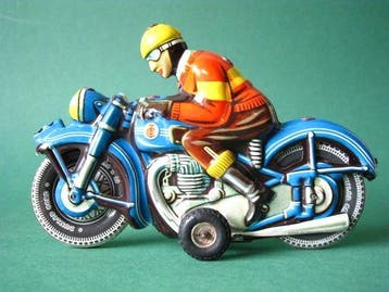 TippCo - Blikken speelgoed - Motorfiets - met frictie