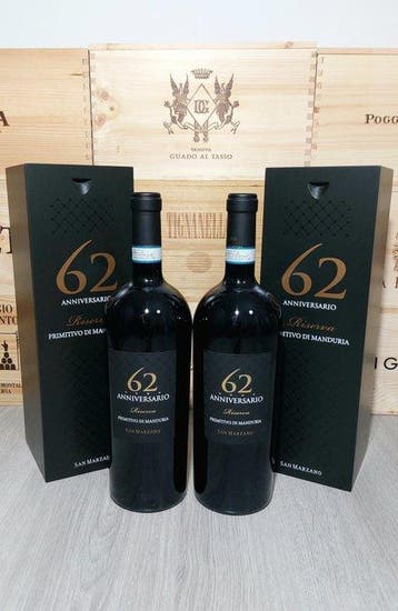 2020 San Marzano, 62 Anniversario - Apulië Riserva - 2, Nieuw