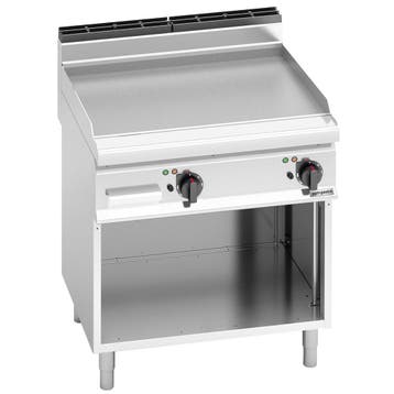GGM Gastro | Elektrische bakplaat - 9,6kW - Glad - | EGB879P, Verzenden, Nieuw, Kop(pen) en/of Schotel(s)