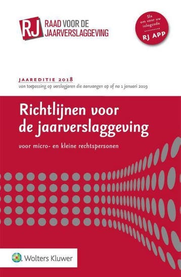 9789013147902 Richtlijnen voor de Jaarverslaggeving 2018, Verzenden, Zo goed als nieuw, Wolters Kluwer Nederland B.V.