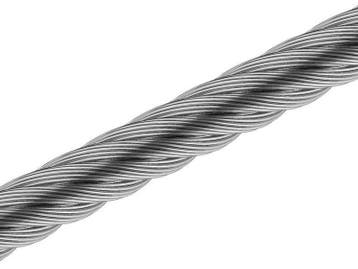 Staalkabel - 4mm - 6x7 + FC - Gegalvaniseerd - 100 meter op, Ophalen of Verzenden, Nieuw, 250 mm of meer, Overige typen