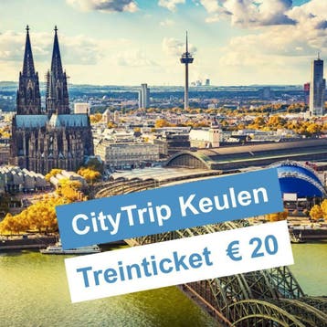 Treintickets naar Keulen voor € 20, Eén persoon, Trein, Buitenland, Algemeen kaartje