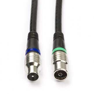 Coax kabel - Technetix - 1.5 meter (Digitaal, Zwart), Verzenden, Nieuw