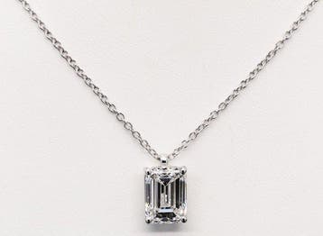 Ketting - 14 karaat Witgoud - 2.01ct. tw. Diamant