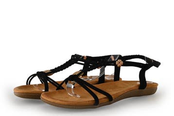 DSTRCT Sandalen in maat 41 Zwart, Verzenden, Zwart, DSTRCT, Sandalen of Muiltjes