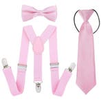 Fako Fashion - Kinder Bretels, Vlinderstrik & Stropdas -, Verzenden, Nieuw