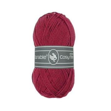 Durable Cosy Extra Fine 222 Bordeaux - Haakgaren / Breigaren, Ophalen of Verzenden, Nieuw, Breien of Haken, Wol of Garen