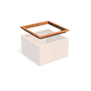 In-Lite Ready opzetrand - Cortenstaal - 100x100x8,9cm, Tuin en Terras, Minder dan 30 cm, 100 cm of meer, Nieuw, Metaal