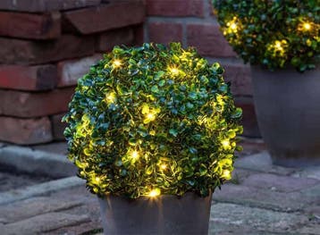 HI Kunstbuxusbol Met Verlichting, Huis en Inrichting, Kamerplanten, Verzenden