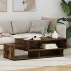 Salontafel Gerookt eiken 105 x 50 x 32,5 cm Bewerkt hout, Verzenden, Nieuw