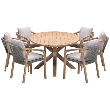 Garden Impressions Alora tuinset 7-delig - Tamako tuintafel, Verzenden, Nieuw
