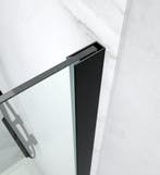 SALE - Roka 70 x 200 - 8mm - Inloopdouche - Mat zwart, Ophalen of Verzenden, Nieuw