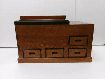 Vuurpot - Koper, Hout, Kanto-regio koperen brazier met lade