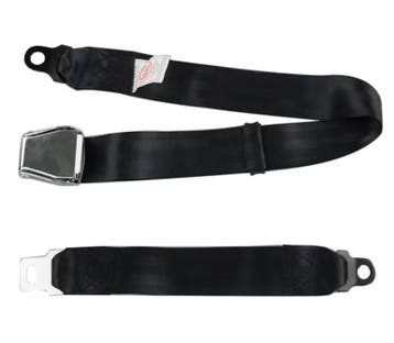 2 Point Airplane Buckle Lap Seat Belts Black, Ophalen of Verzenden, Nieuw