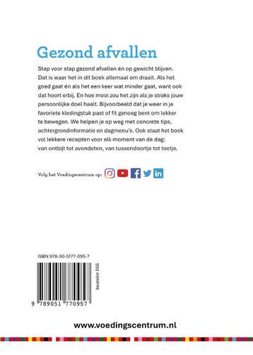 Gezond afvallen 9789051770957 Voedingscentrum, Verzenden, Zo goed als nieuw, Voedingscentrum