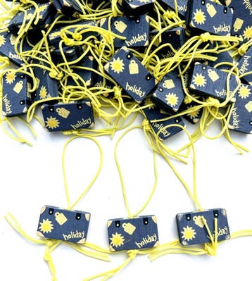 Gelukspoppetje in de vorm van een vliegtuig wit met blauw, Hobby en Vrije tijd, Verzenden, Nieuw