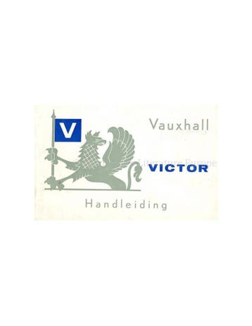 1961 VAUXHALL VICTOR INSTRUCTIEBOEKJE NEDERLANDS