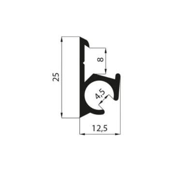 Keukententlijst 120/150 cm aluminium (alleen afhalen) - 120c, Ophalen of Verzenden, Nieuw