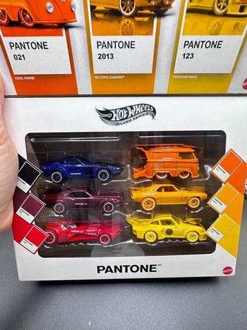 Hot Wheels 1:64 - Modelauto (6) - Pantone 6-car Hot Wheels, Nieuw