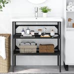 Wastafelmeubel 79cm zwart - retourdeal 65% korting, Nieuw, Minder dan 100 cm, Wastafelkast, 25 tot 50 cm
