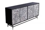 Dressoir HERITAGE 160cm mozaïek botten zwart wit - 48633, Ophalen of Verzenden, Nieuw
