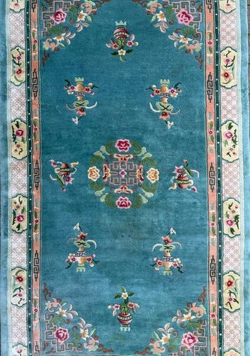 China Aubusson - Gereinigd - handgeknoopt - wol - Tapijt -, Nieuw