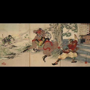 Migita Toshihide /  (1863–1925) Sokuchi Zaiei — Triptych