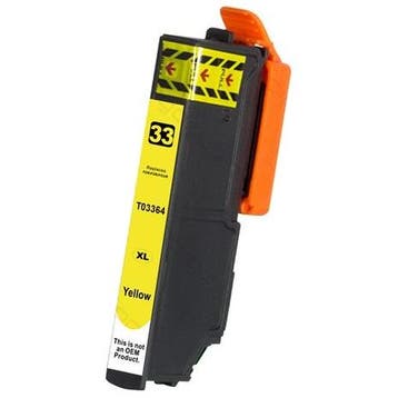 Huismerk Epson 33XL (T3364) cartridge geel, Verzenden, Nieuw, Huismerk