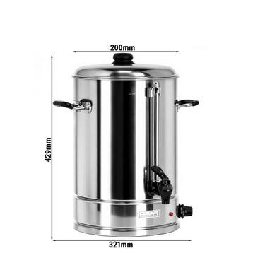 GGM Gastro | Warme dranken ketel - 8l - 2kW - RVS - traploze, Verzenden, Nieuw in verpakking, RVS Meubilair