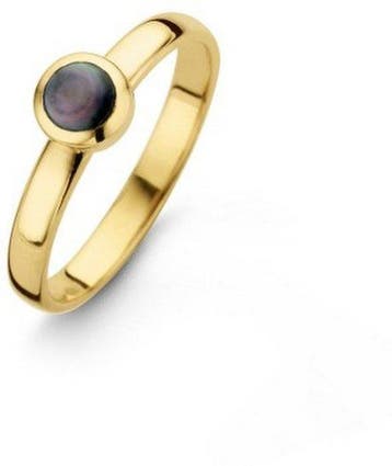 Casa Jewelry Ring Pom Grey - Goud Verguld - Maat 18.50, Verzenden, Nieuw