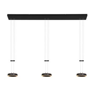 Hanglamp 3 lichts, Steinhauer, Piola 3501ZW, Zwart, 2026, Nieuw