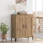 vidaXL Dressoir Artisan Eiken 69,5 x 34 x 90 cm Bewerkt hout, Verzenden, Nieuw, Overige houtsoorten, Minder dan 50 cm