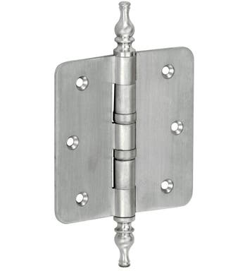 Kogellagerscharnier 89x89 ronde hoek vaas mat nikkel, Verzenden, Nieuw
