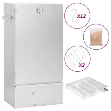 vidaXL BBQ-rookoven met koude rookgenerator gegalvaniseerd, Tuin en Terras, Verzenden, Nieuw