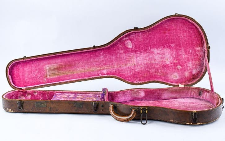 Gibson Lifton 5 Latch Les Paul Standard Brown Case 1958-1960, Muziek en Instrumenten, Behuizingen en Koffers, Gebruikt, Ophalen of Verzenden