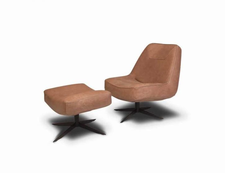 Fauteuil Ego - fauteuils - Cognac, Huis en Inrichting, Stoelen, Nieuw, Leer