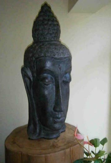 keramiek boeddha beelden, long face buddha, geluksbrenger, Ophalen of Verzenden, Nieuw