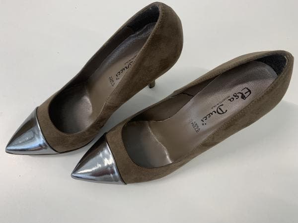 Veiling - Bruine suede Elsa Ducci pumps maat 39, Kleding | Dames, Schoenen