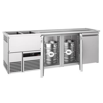 GGM Gastro | Bierkoeling PREMIUM - 2500x700mm - 3 deuren |, Verzenden, Nieuw in verpakking