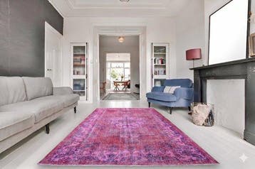 Roze vintage - Vloerkleed - 285 cm - 165 cm - met, Huis en Inrichting, Nieuw