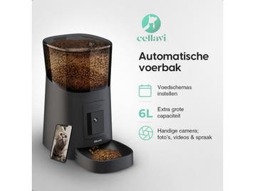 Cellavi Automatische Voerbak Kat en Hond - Voerautomaat, Verzenden