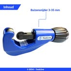 ToolLine | Pijpsnijder | 3-35 mm | Stalen buis | RVS buis, Doe-het-zelf en Verbouw, Verzenden, Nieuw