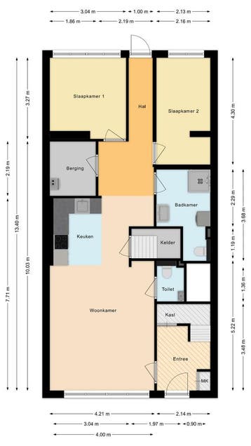 Te huur: Appartement Kalsdonksestraat in Roosendaal, Noord-Brabant, Roosendaal, Appartement