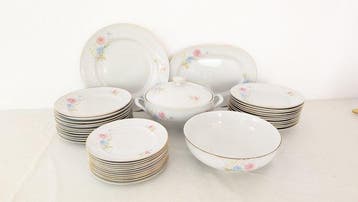 Richard Ginori - Tafelservies (40) - Rigo in oro - Porselein