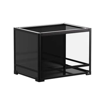Terrarium Duvo Knockdown Zwart – Glazen Terrarium voor Re., Dieren en Toebehoren, Reptielen en Amfibieën | Toebehoren, Verzenden
