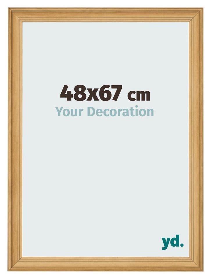 Fotolijst 48x67 cm - Dennen Houtnerf - MDF - Lazio, Huis en Inrichting, Woonaccessoires | Lijsten, Nieuw, Verzenden